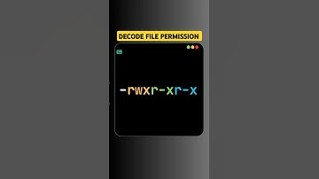 Breaking Down Linux File Permissions: -rwxr-xr-x Explained  #SudoIt #linuxcommandlinetutorial