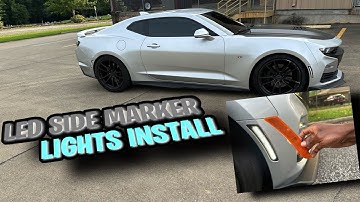 LED SIDE MARKER LIGHTS INSTALL ON MY CAMARO SS