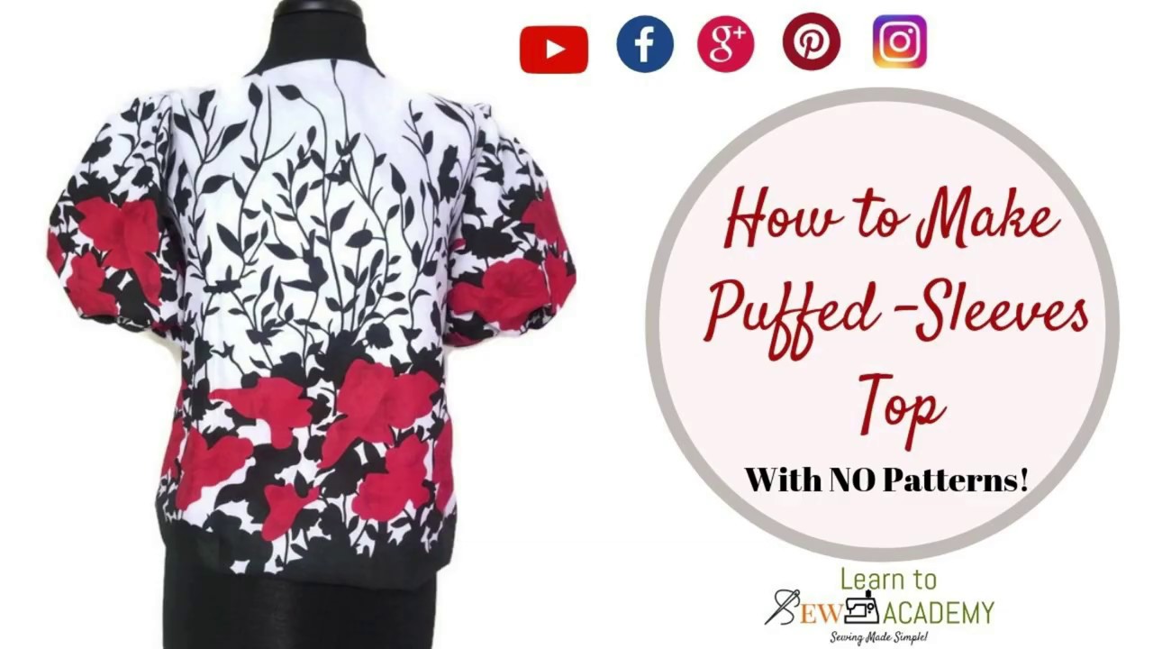Puff Sleeve Blouse Simple DIY Top With Puff Sleeves YouTube puff-sleeve-blouse-simple-diy-top-with-puff-sleeves-youtube