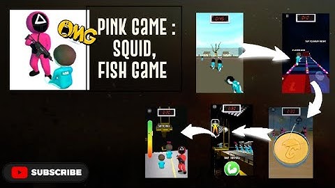 Pink game: squid, fish game
