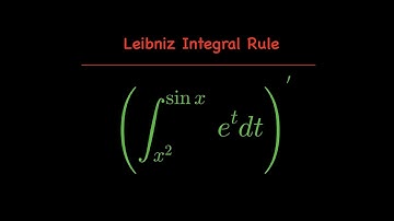 Integration:  Leibniz Integral Rule