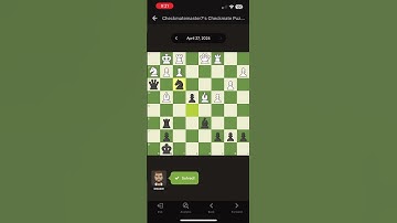 Chess.com Daily Puzzle April 27 #chess #dailypuzzletoday