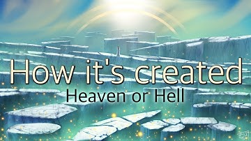 This is How Digital Art is Made ☁️ 🌧️  Heaven or Hell: Created in GIMP