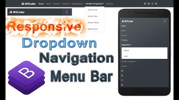 Responsive Drop down Navigation Menu Using Bootstrap | Latest Bootstrap Navbar Tutorials in bangla