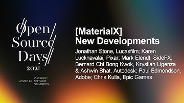 [MaterialX] New Developments - Jonathan Stone, Karen Lucknavalai, Mark Elendt and many more