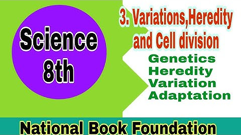 Class 8 Science Chapter 3 | Variations, Heredity and cell division|adaptation|SNC|NBF| ilmi darasgah