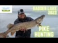 Pike hunting on badger lake 2023 with playinoutdoors