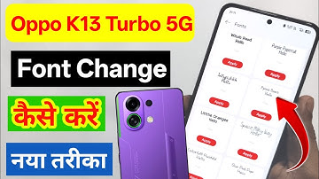 Oppo k13 turbo 5g font size change kaise kare | oppo k13 turbo 5g font change setting