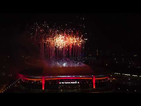 Galatasaray 22. Şampiyonluk Kupa Töreni Havai Fişek Gösterisi