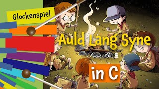 How to Play Auld Lang Syne (in C) on the Glockenspiel / Xylophone | Easy Tutorial