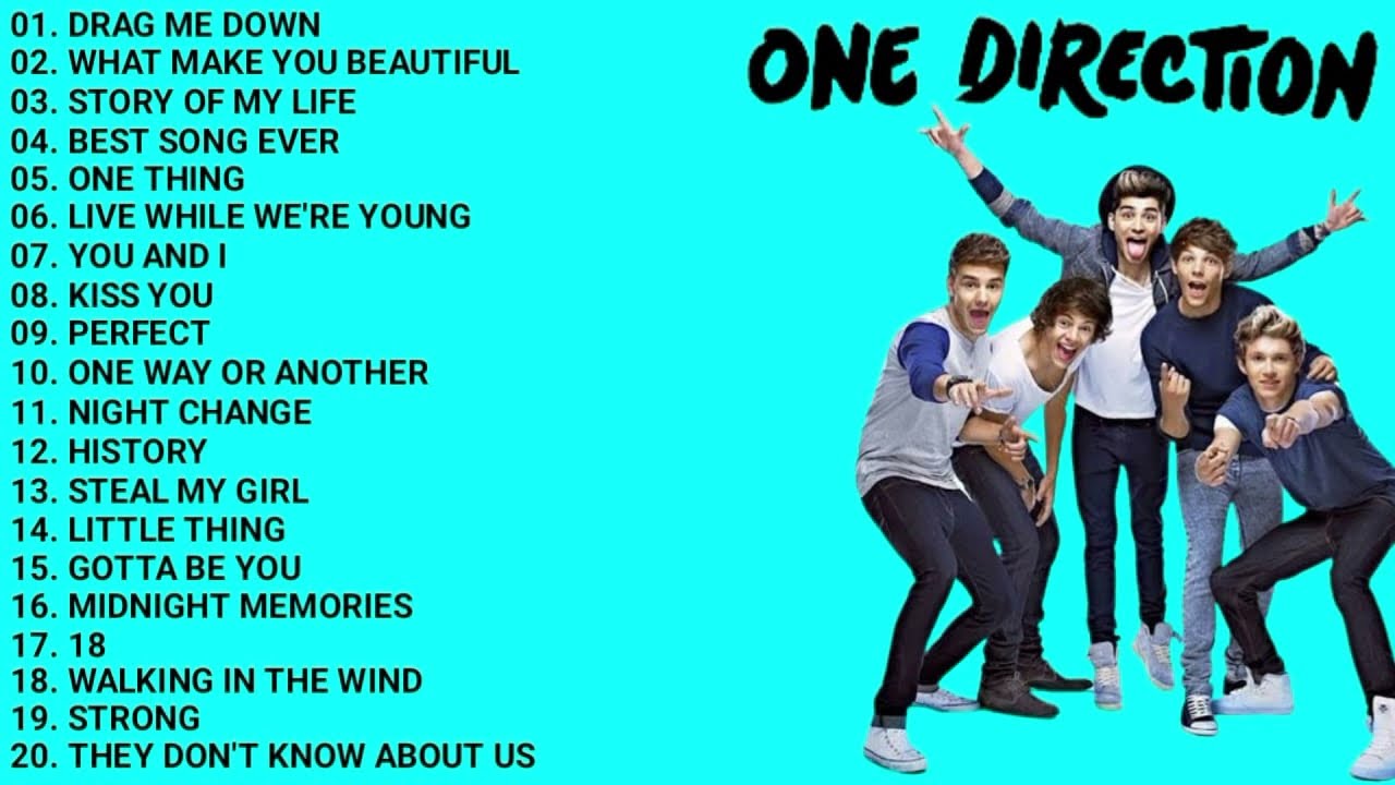 ONE DIRECTION PLAYLIST UPDATED