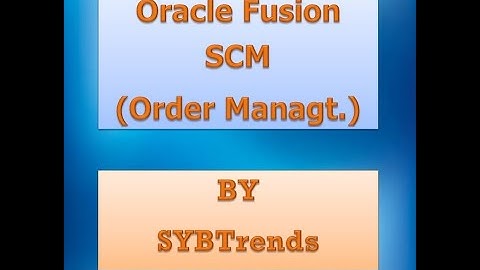 Order Management Parameters & Pricing Scenarios Overview Session 6 Part 1