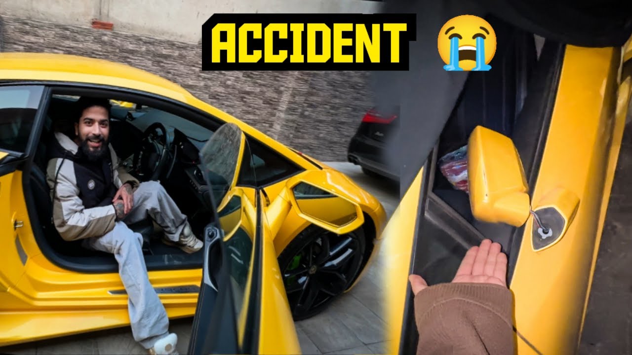 Apni Lamborghini Huracan Ke Sath Accident Hogaya Ayodhya Se Ghar Aatey Waqt  😭