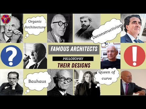 FAMOUS ARCHITECTS, PHILOSOPHY AND THEIR DESIGNS/ARCHITECTS BUILDINGS/MASTER ARCHITECTS PROJECTS