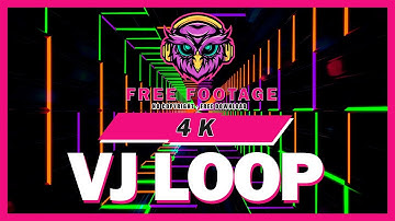 FREE FOOTAGE VJ LOOP SQUARE NEON TUNNEL | FREE DOWNLOAD | License No Copyright
