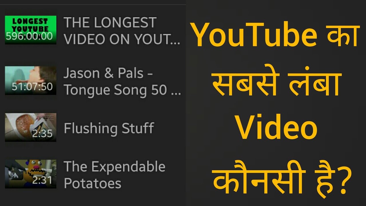 The Longest Video On Youtube 596 Hours the longest video on YouTube || 596:00:00 || YouTube का सबसे लंबा