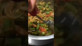 BHINDI FRY #trending #food #viral #recipe #cooking #shortsfeed #shorts