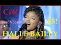 HALLE BAILEY - BEST VOCALS!!! #littlemermaid #ariel #disney #grammys #2023 #highnotes