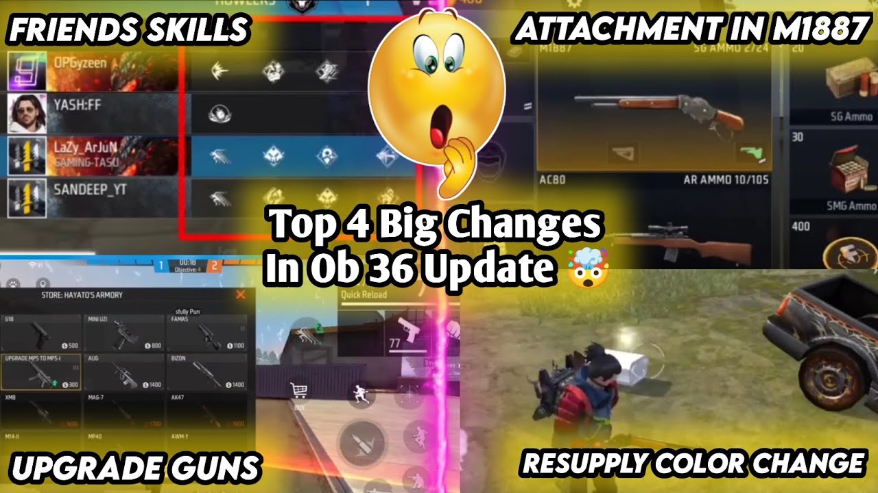 Top 4 Biggest Changes In OB36 Update🔥😱para SAMSUNG,A3,A5,A6,A7,J2,J5,J7,S5,S6,S7,S9,A10,A20 