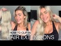 Clip in Hair Extensions | how to apply | LADYLUX