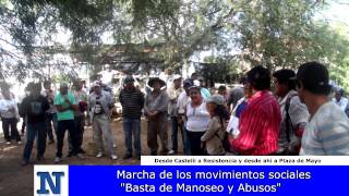 Marcha De Los Movimientos Sociales Basta De Manoseo Y Abusos