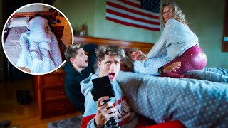 24H OVERNIGHT CHALLENGE IN MY MOMS ROOM (things went crazy)