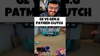PATMEN 1v3 CLUTCH vs Gen.G! 😱 #valorant