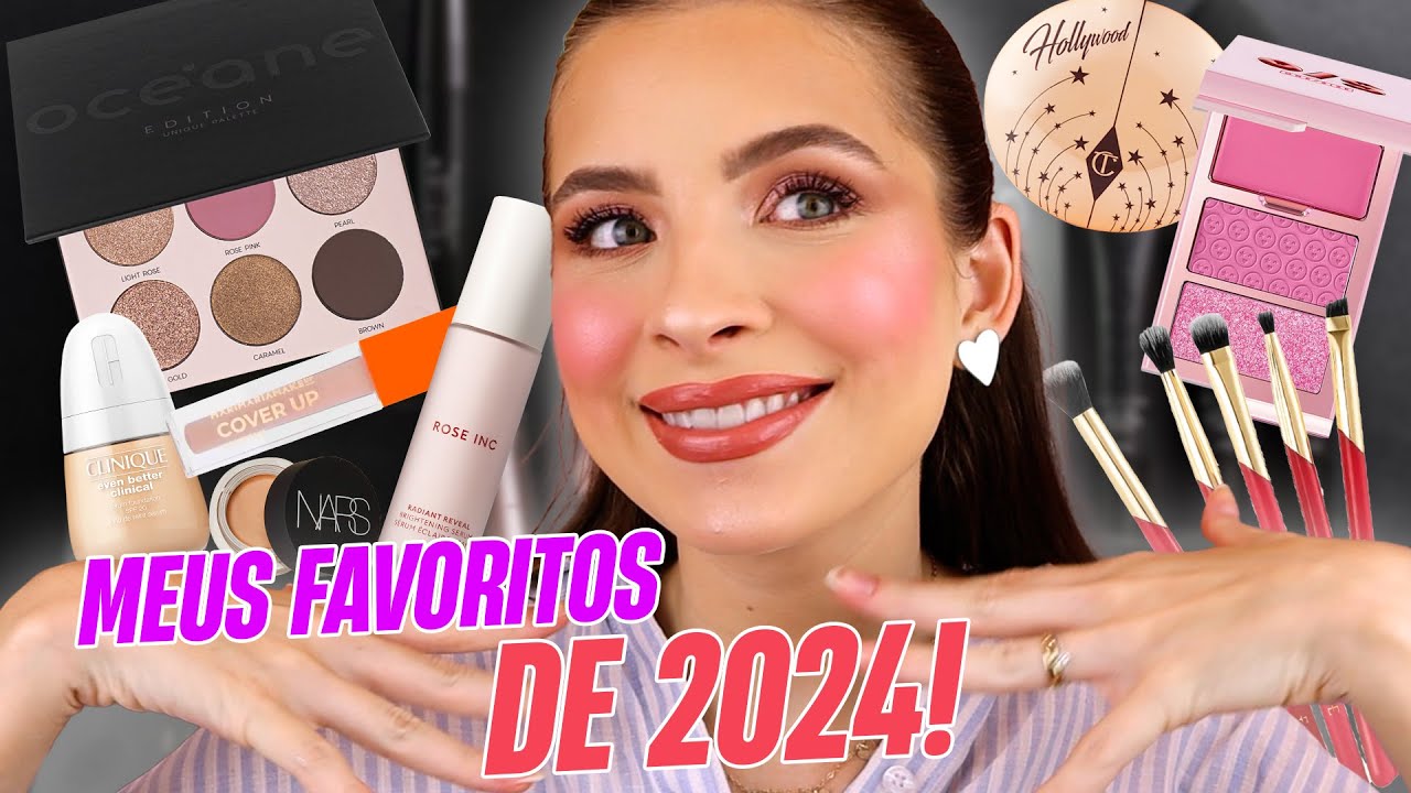MINHAS MAQUIAGENS FAVORITAS DO ANO DE 2024!!! USEI MUITOOOO!! | FERNANDA TUMAS