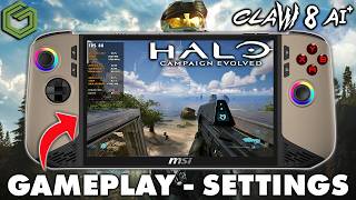 Halo Campaign Evolved On The Msi Claw 8 Ai Gameplay Settings