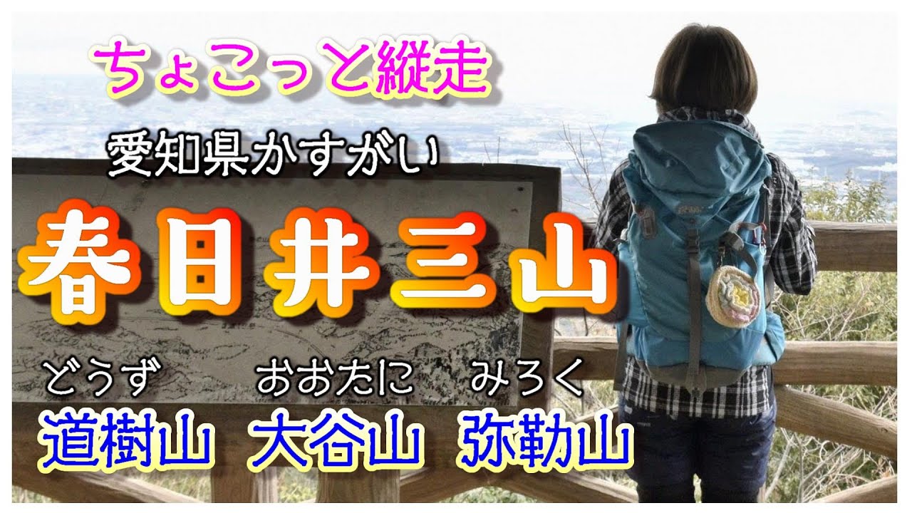 【愛知県 春日井三山】ちょこっと縦走 🔰 は簡単ではなかった 道樹山 大谷山 弥勒山