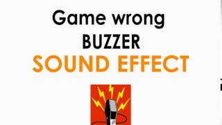 Game Wrong Buzzer Sound Effect (3 Effects) ♪