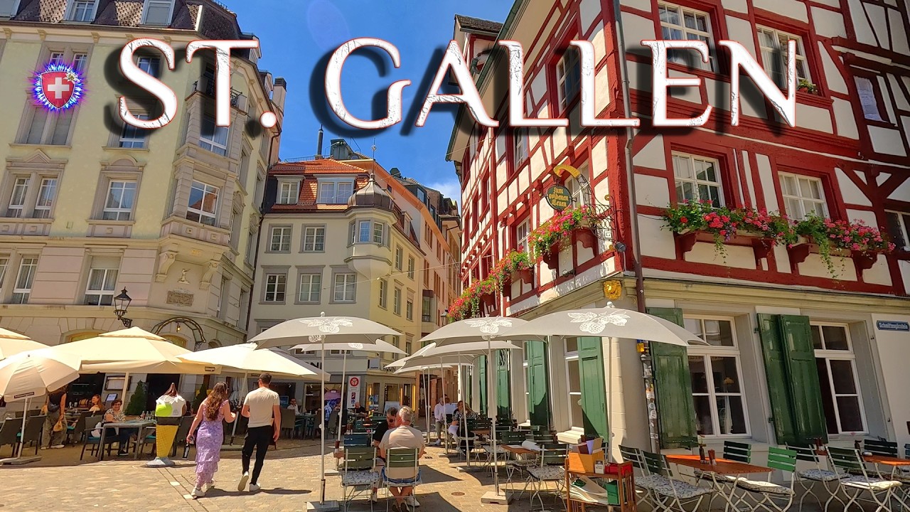 ST. GALLEN SWITZERLAND ✨ Discover the UNESCO World Heritage Site of city / Baroque Cathedral 4K