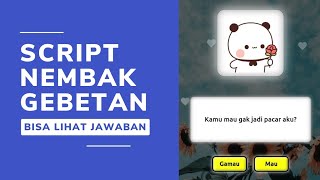 Auto Diterima Nembak Gebetan | Coding Script HTML Replit Bucin