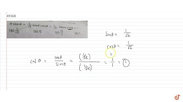 If `sin theta=1/sqrt2` and `cos theta =1/sqrt2`, then `cot theta=?` ,
