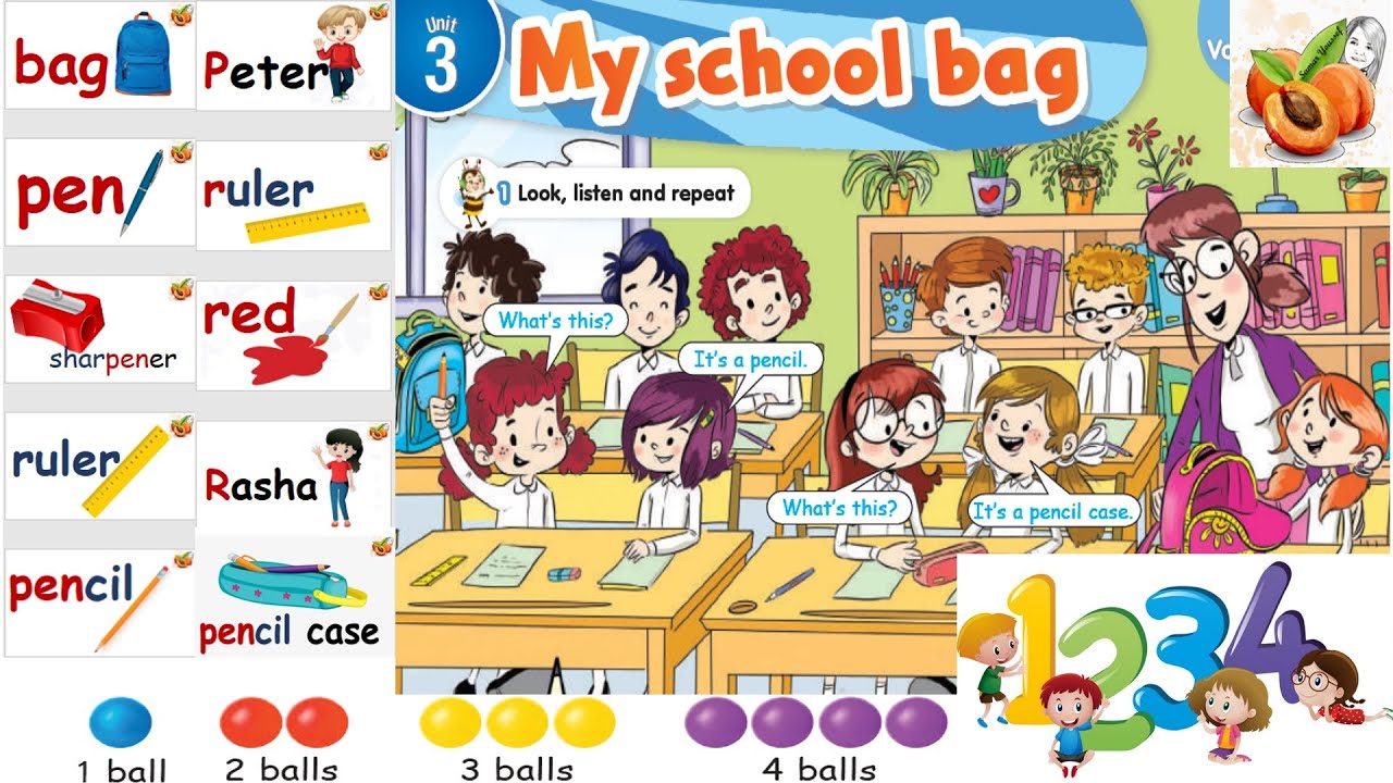CONNECT Primary 1 Unit 3 My school bag 💼  نصوص الأستماع وتحضير الصف الأول الأبتدائي الترم الأول 2024