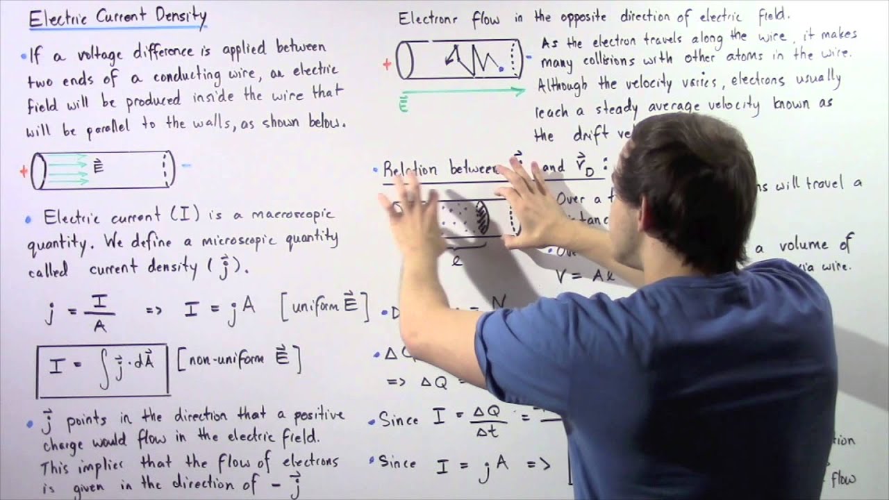 electric potential current density Current Density and Drift Velocity of Electrons