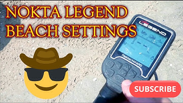 NOKTA LEGEND BEACH SETTINGS