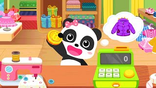 리틀 팬더의 패션 드레스업 - 옷 만드는 다양한 기술 배우기 - 베이비버스 게임 영상 screenshot 2