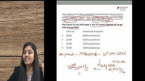 ACCA F3-Accrual and Prepayments -Kaplan Questions