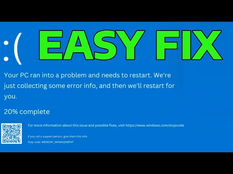 Fix Memory Management Blue Screen 0x0000001A Error on Windows 11 & Windows 10 | How To