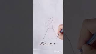 how to draw a dress part 3//كيف ترسم فستان للمبتدئين ? art drawing dress
