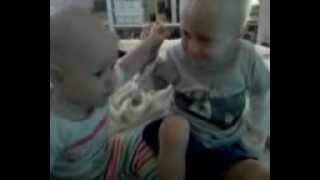 Micah and Ruby Holding Hands by BruBearBaby 74,630 views 11 years ago 31 seconds