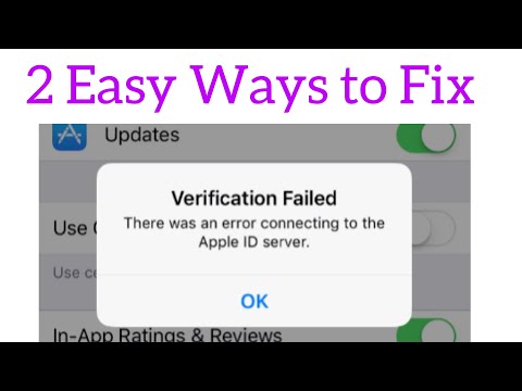 Verification failed there was an error connecting to the apple id server on iPhone in iOS 13