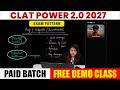 CLAT Power 2027 Batch | Legal Reasoning | Paid Batch | Free Demo Class