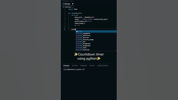 Simple Countdown Timer using Python #python #programming #developer