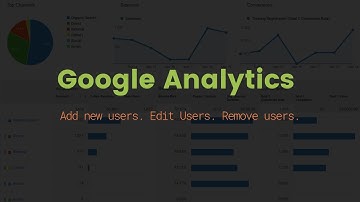 Google Analytics: How to add new users or edit users on your Google Analytics account