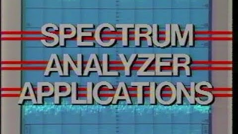 Tektronix 492 and 496 Portable Spectrum Analyzers