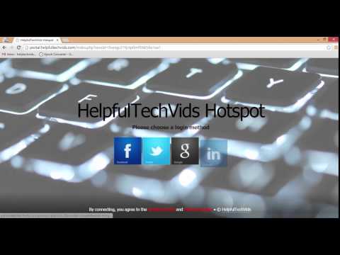 HelpfulTechVids Social Media Hotspot Portal