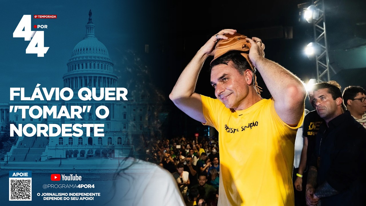 Flávio Bolsonaro faz giro de pré-campanha pelos estados do Nordeste