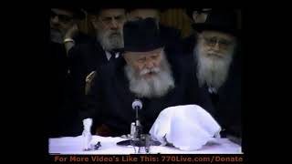Complete Rebbe's Farbrengen Chaf_Av 5742 Broadcast LIVE by 770Live.com at Chabad Headquarters in 770